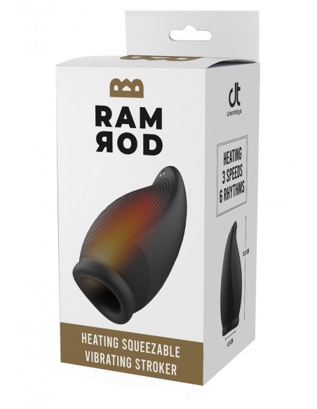 RAMROD HEATING SQUEEZABLE VIBRATING STROKER
