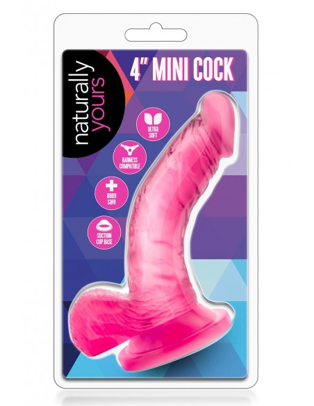 NATURALLY YOURS 4INCH MINI COCK PINK