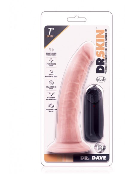 DR. SKIN DR. DAVE 7INCH VIBRATING COCK