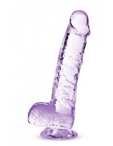 NATURALLY YOURS  6 INCH CRYSTALLINE DILDO  AMETHYST