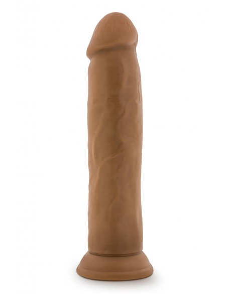 DR. SKIN SILICONE DR. HENRY 9 INCH DILDO WITH SUCTION CUP MOCHA