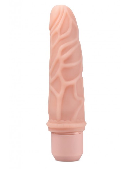 DR. SKIN SILICONE DR. ROBERT 7 INCH VIBRATING DILDO BEIGE