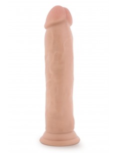 DR. SKIN PLUS 9 INCH POSABLE THICK DILDO VANILLA