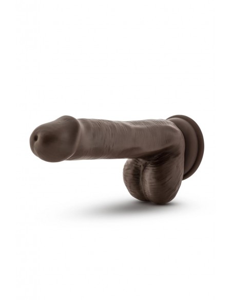 DR. SKIN SILICONE DR. DANIEL 6 INCH DILDO WITH SUCTION CUP CHOCOLATE