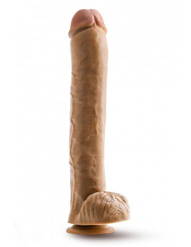 DR. SKIN DR. MICHAEL 14 INCH DILDO WITH BALLS TAN